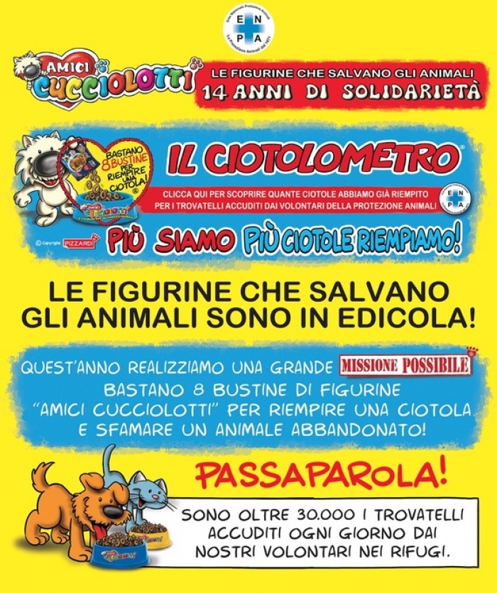 La nuova raccolta degli AMICI CUCCIOLOTTI