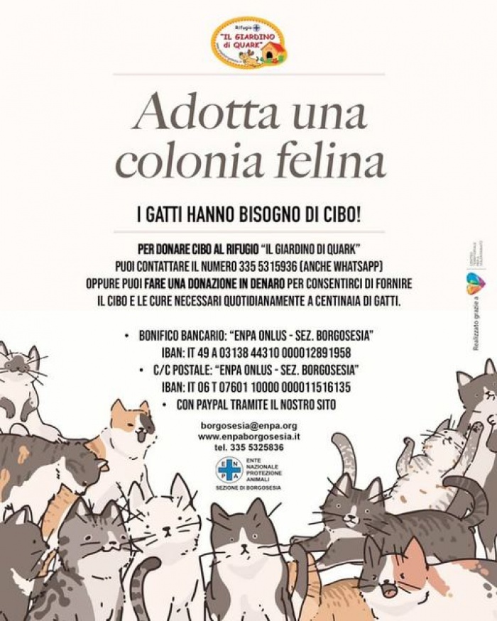 ADOTTA UNA COLONIA FELINA!
