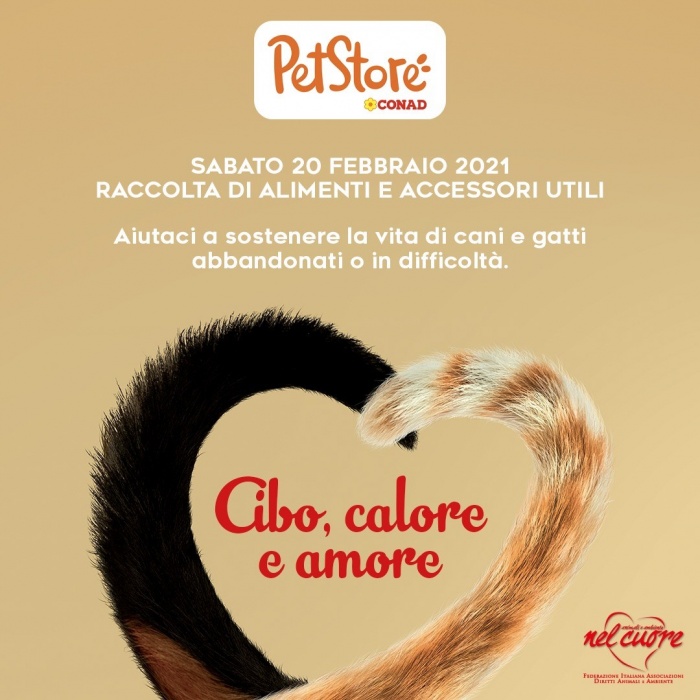 SABATO 20 FEBBRAIO: RACCOLTA CIBO - PET STORE CONAD di BORGOSESIA