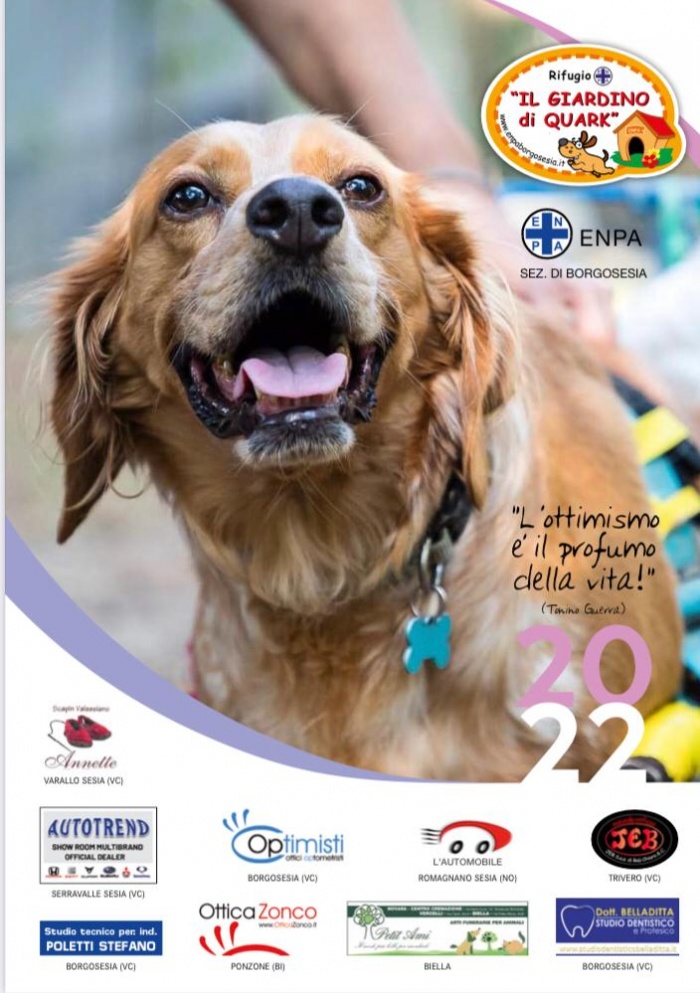 E' ARRIVATO IL CALENDARIO 2022!