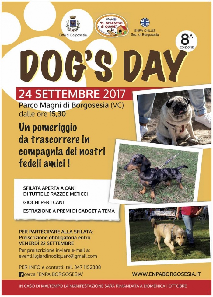 BORGOSESIA DOG'S DAY 2017 - 8° EDIZIONE