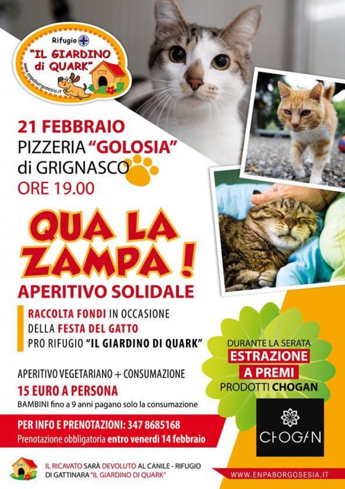 APERITIVO SOLIDALE - VENERDI' 21 FEBBRAIO